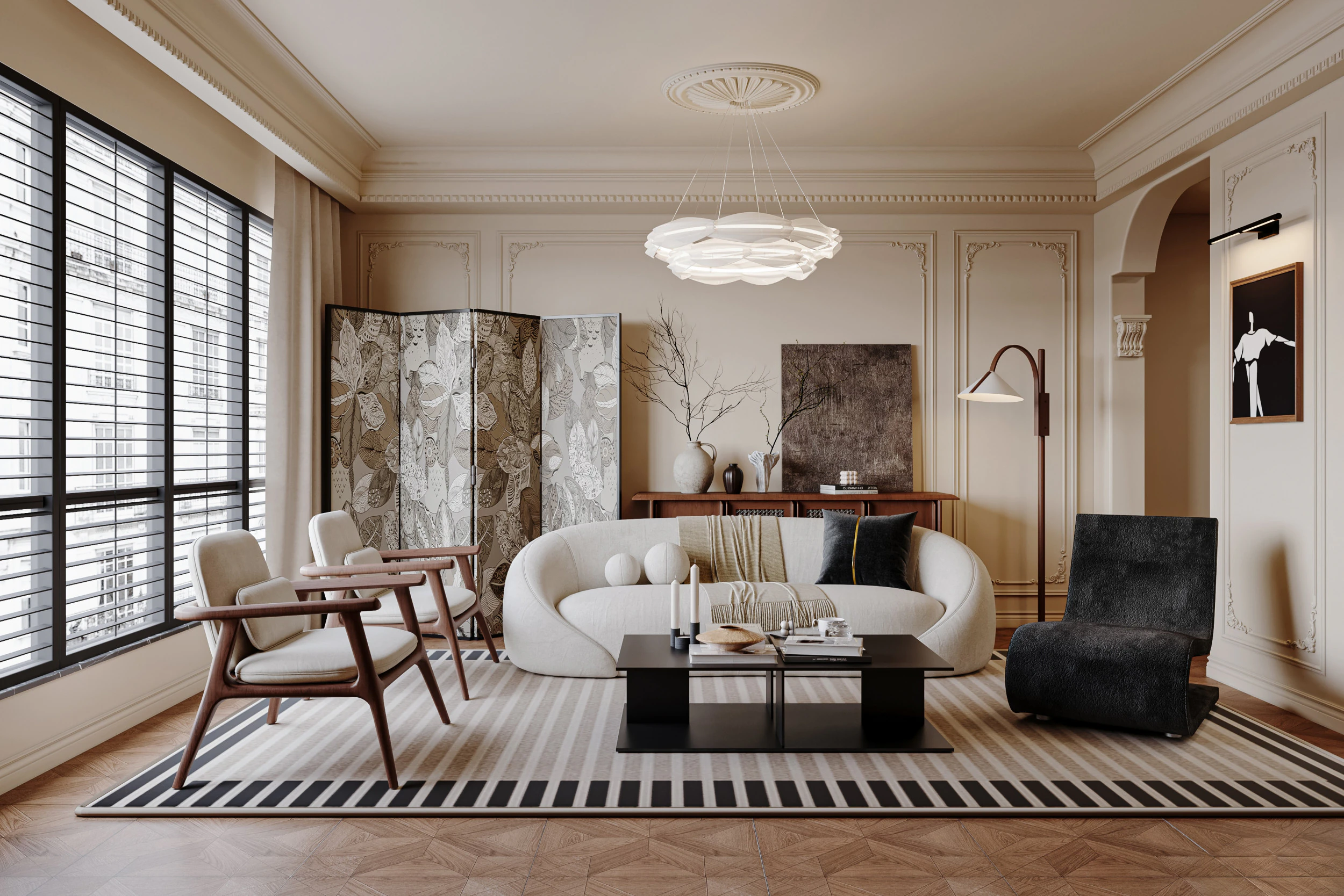 Living room interior scene3 3D Model .c4d .max .obj .3ds .fbx .stl .blend 