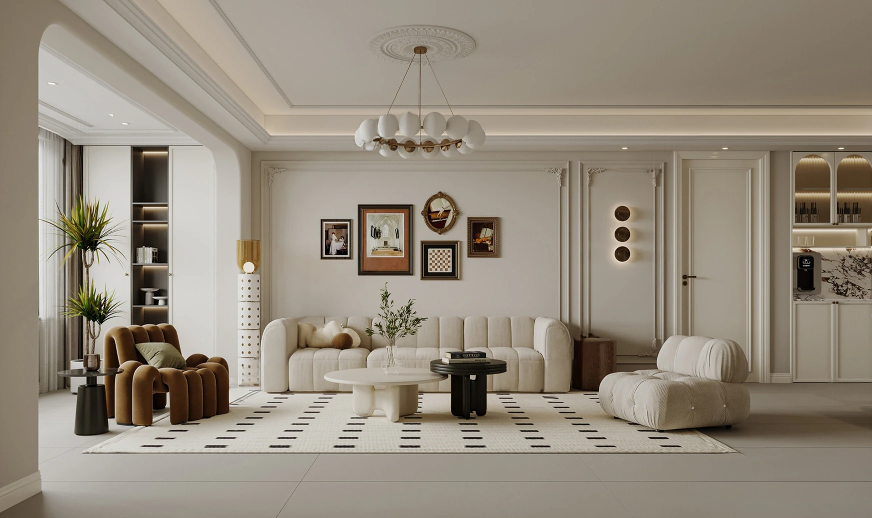 Living room interior scene8 3D Model .c4d .max .obj .3ds .fbx .stl .blend 