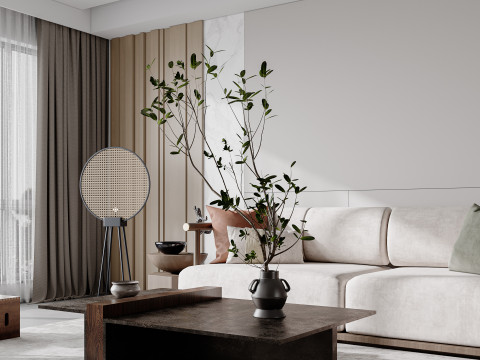 Living room interior scene10 3Dモデル