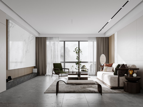 Living room interior scene10 3Dモデル