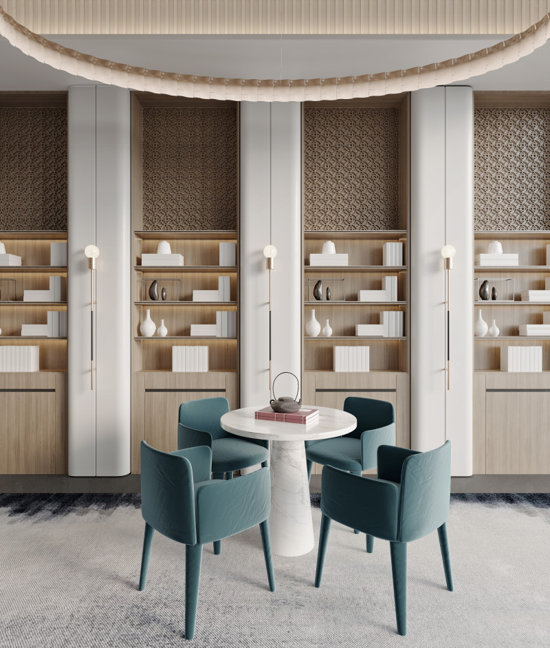 Dining room interior scene12 3D Модель .c4d .max .obj .3ds .fbx .stl .blend 
