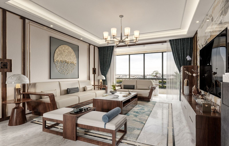 Chinese living room interior scene18 3D मॉडल .c4d .max .obj .3ds .fbx .stl .blend 