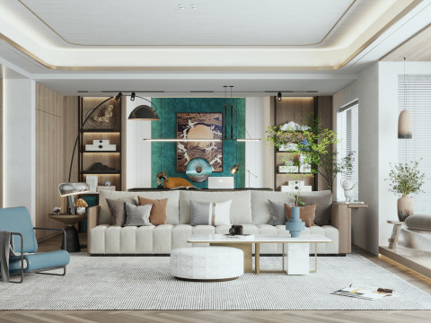 Living roominterior scene21 Modelo 3D