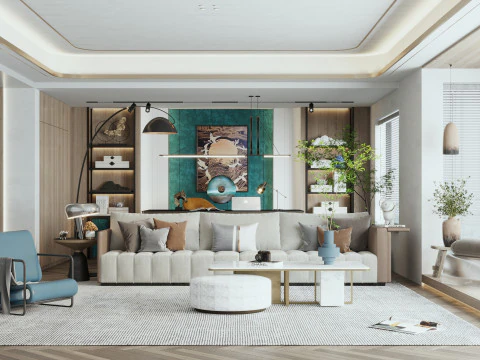 Living roominterior scene21 3D Model