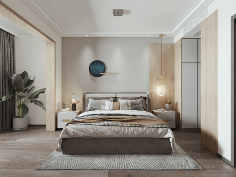 Living room dining room bedroom interior scene24 3D Модель