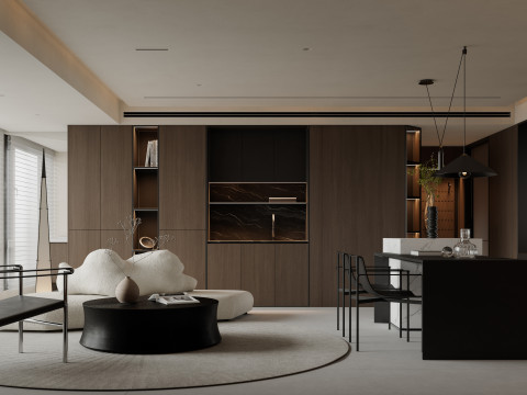 Modern living room 4 3D Модель