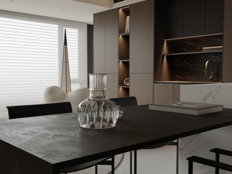 Modern living room 4 Model 3D