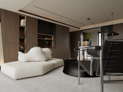 Modern living room 4 Model 3D