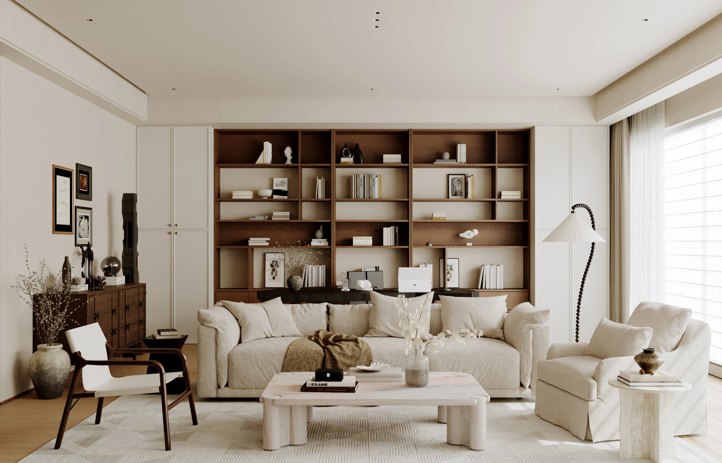 Modern living room 6 3D Model .c4d .max .obj .3ds .fbx .stl .blend 