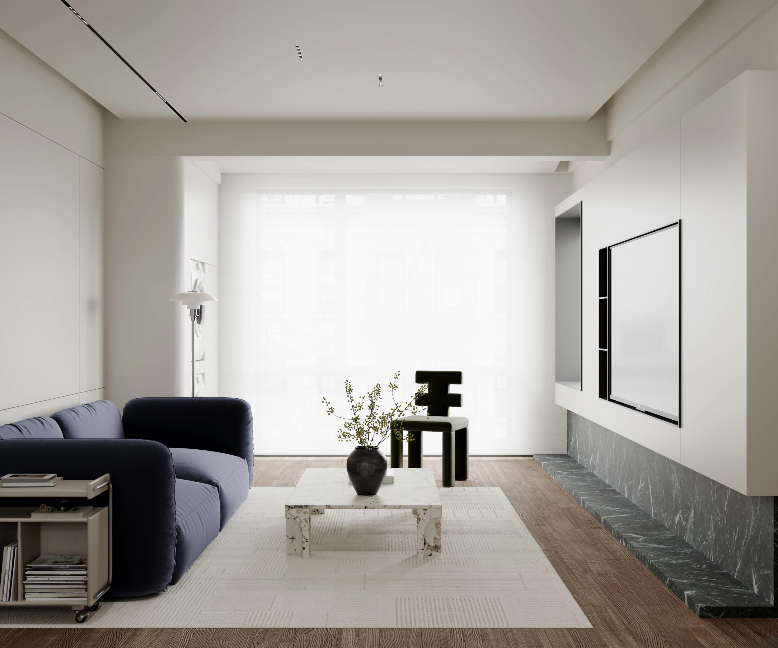 Modern living room 7 3D Model .c4d .max .obj .3ds .fbx .stl .blend