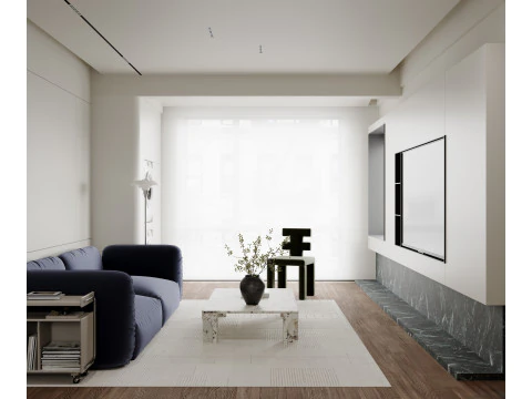 현대적인 거실 7 3D 모델