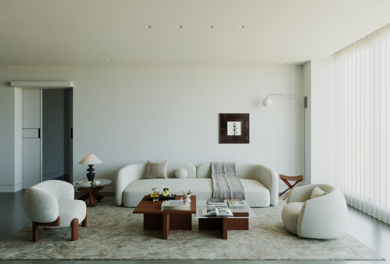 Modern living room 8 Model 3D .c4d .max .obj .3ds .fbx .stl .blend 