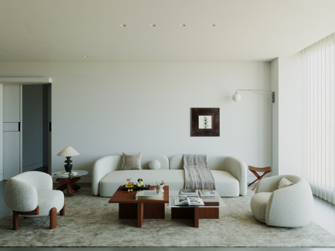 Modern living room 8 3D Модель