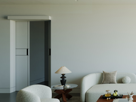 Modern living room 8 Model 3D