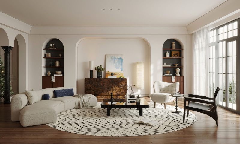 Modern living room 9 3Dモデル .c4d .max .obj .3ds .fbx .stl .blend 