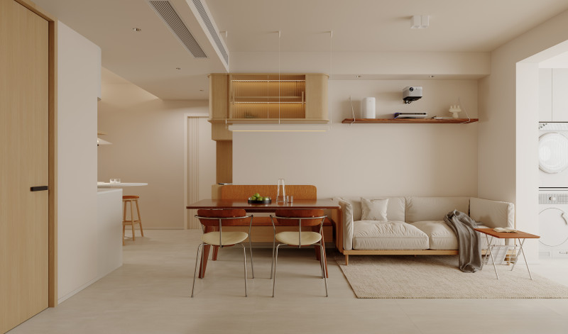 Living Room Dining Room Kitchen10 3D Model .c4d .max .obj .3ds .fbx .stl .blend 