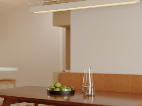 Living Room Dining Room Kitchen10 3D Model