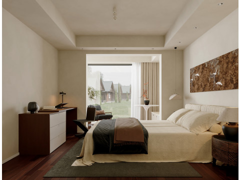 Living Room Dining Room Kitchen Bedroom Bathroom 11 3D Модель