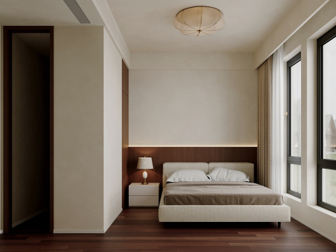 Living Room Dining Room Kitchen Bedroom Bathroom 11 3D Модель