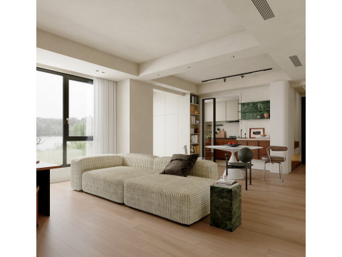 Living Room Dining Room Kitchen Bedroom Bathroom 11 3D Модель