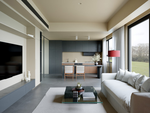 Living Room and Dining Room15 Model 3D