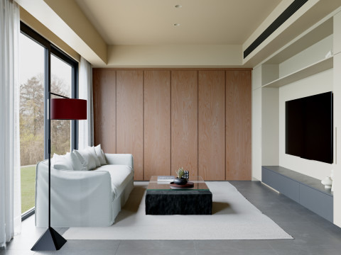Living Room and Dining Room15 3D Model
