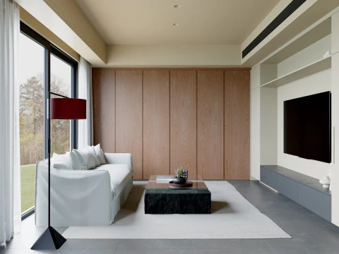 Living Room and Dining Room15 3D Model