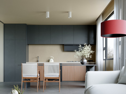 Living Room and Dining Room15 3D Model