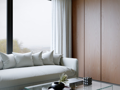 Living Room and Dining Room15 3D Model