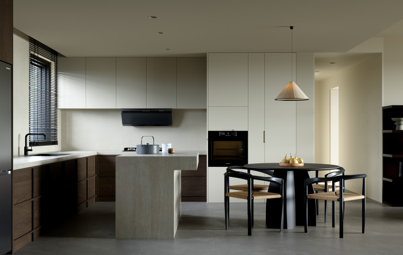 Living Room Dining Room Kitchen18 3D Модель .c4d .max .obj .3ds .fbx .stl .blend 