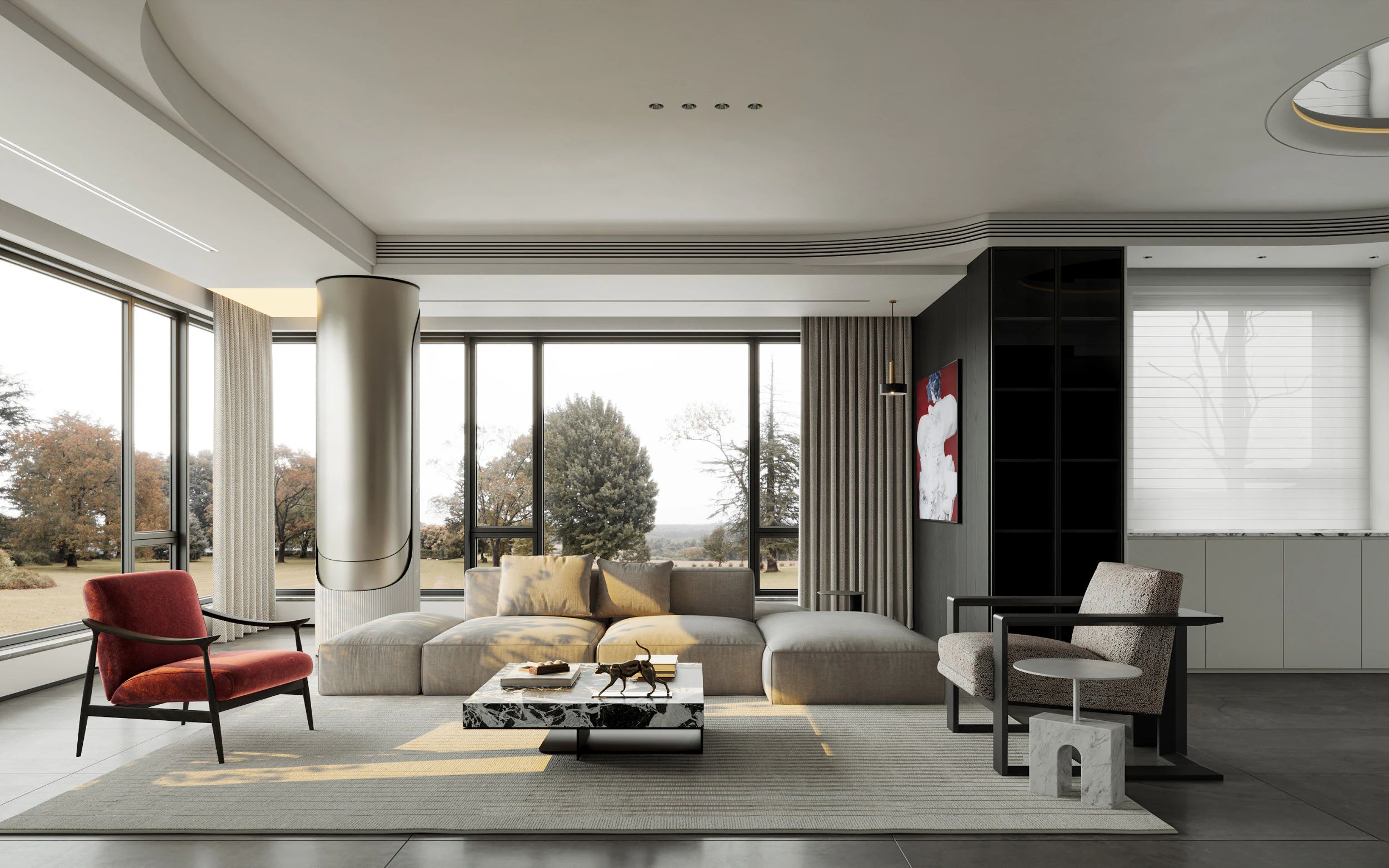 Living Room3 3D Model .c4d .max .obj .3ds .fbx .stl .blend 