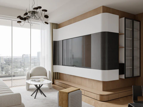 Soggiorno Sala da pranzo Cucina22 Modello 3D