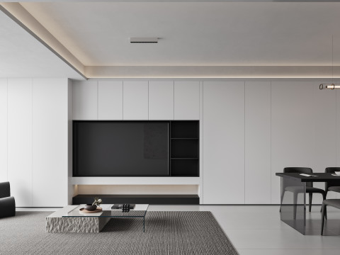 Living Room Dining Room 23 3D Модель