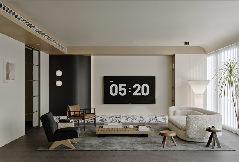 Living Room Dining Room 24 3D Model .c4d .max .obj .3ds .fbx .stl .blend 