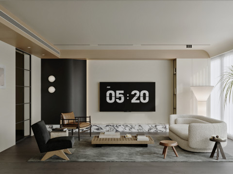 Living Room Dining Room 24 3D मॉडल