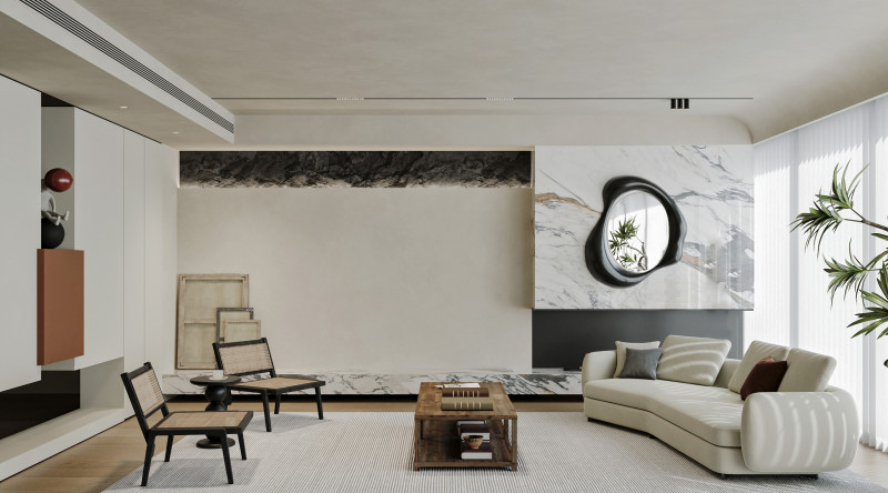 Living Room Dining Room 25 3D Modell .c4d .max .obj .3ds .fbx .stl .blend