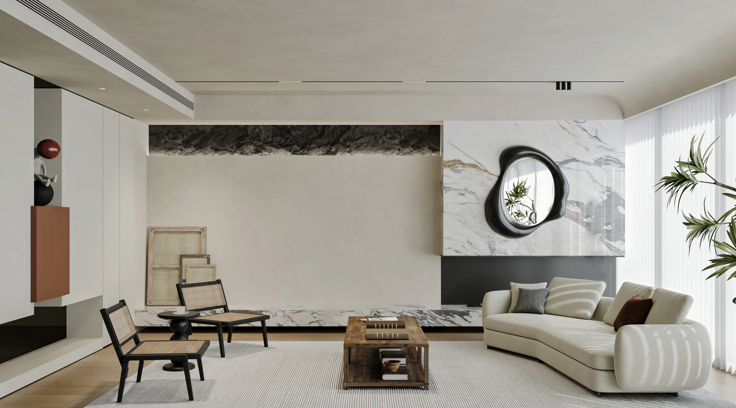 Living Room Dining Room 25 3D Model .c4d .max .obj .3ds .fbx .stl .blend 