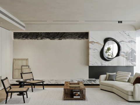 Living Room Dining Room 25 3D 모델