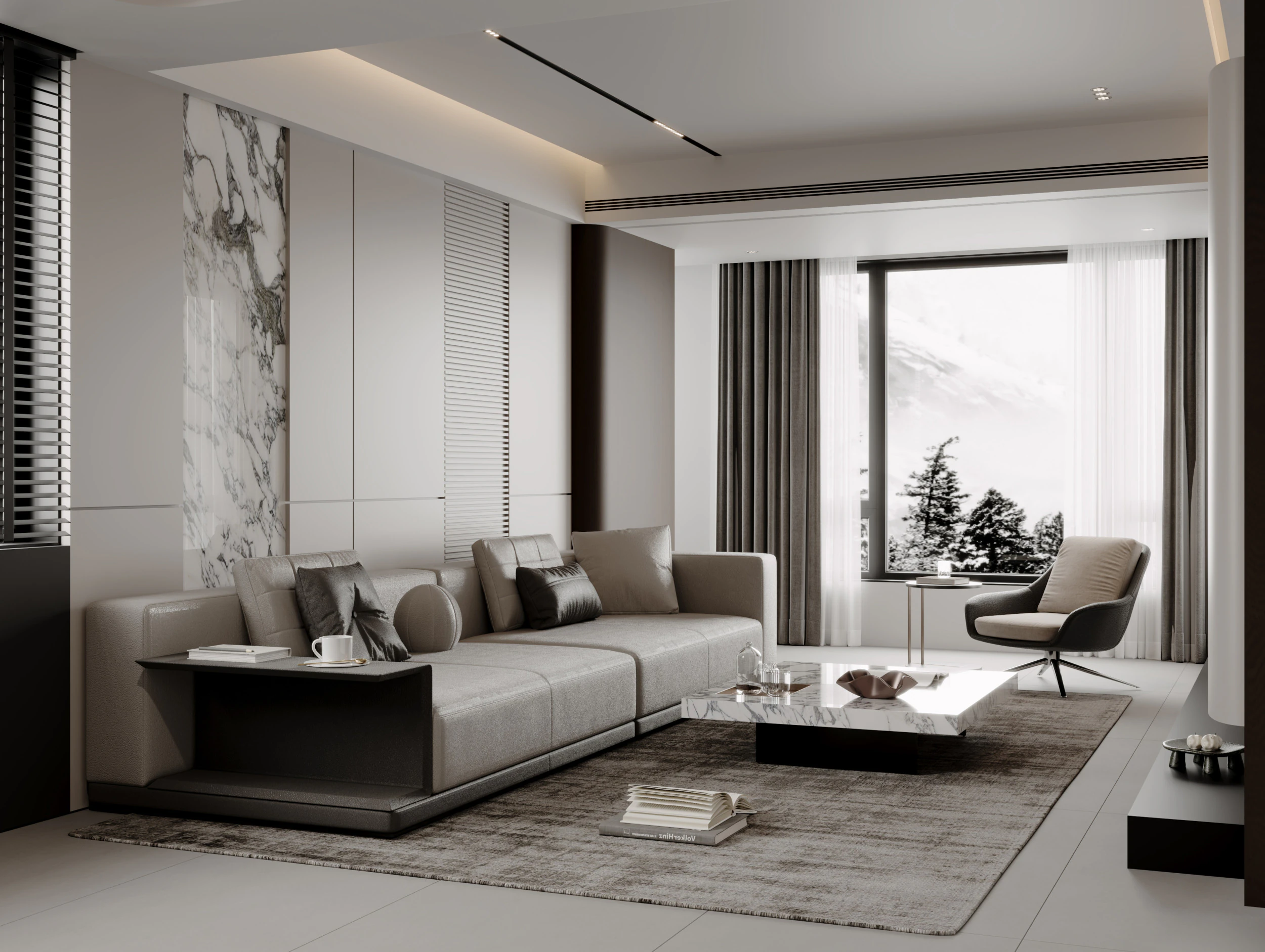 Living Room Dining Room 27 3D Model .c4d .max .obj .3ds .fbx .stl .blend 