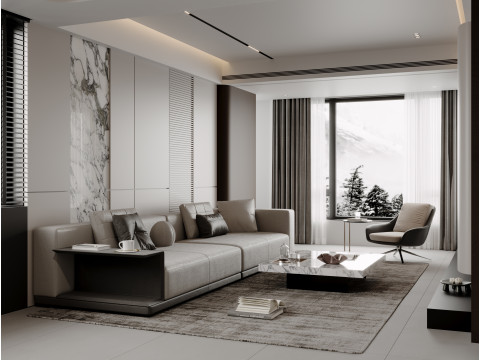 Living Room Dining Room 27 3D मॉडल