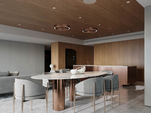 Living Room Dining Room 28 3D 模型