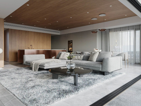 Living Room Dining Room 28 3D 模型