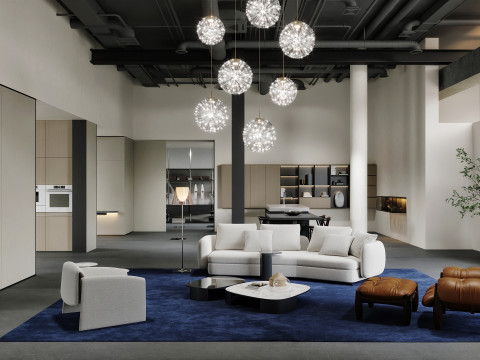Living Room Dining Room 29 3D मॉडल