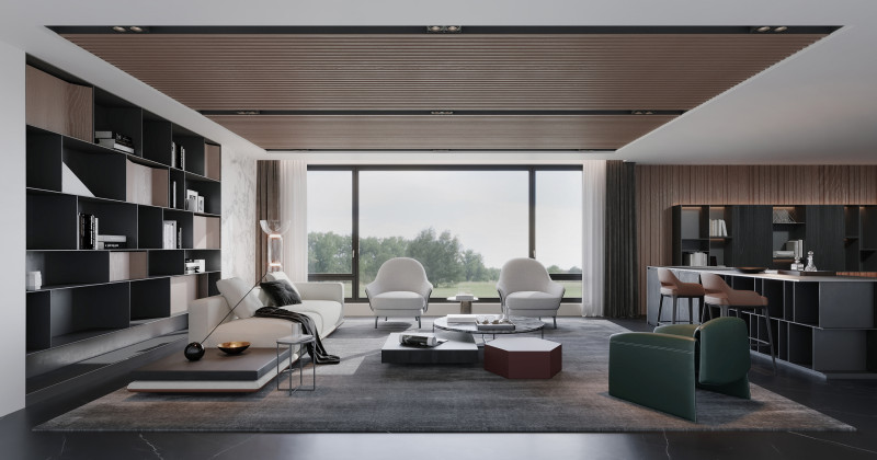 Living Room 30 Modello 3D .c4d .max .obj .3ds .fbx .stl .blend 