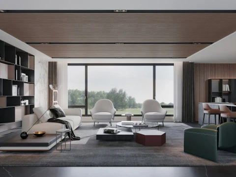 Living Room 30 3D Model