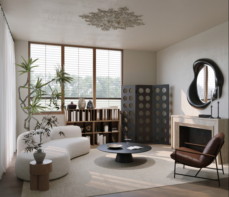 Living Room 31 3D Модель .c4d .max .obj .3ds .fbx .stl .blend