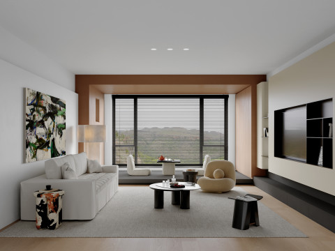 Living Room 32 Model 3D