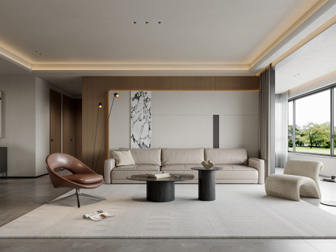 Living Room and Dining Room 35 3D Model
