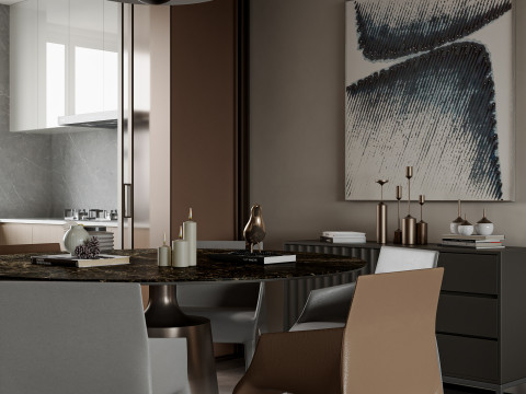 Living Room and Dining Room 35 3D Модель