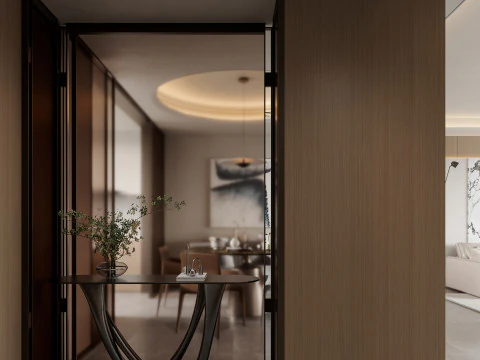 Living Room and Dining Room 35 3D Model